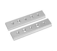 Lot de 2 glissières en T en alliage d'aluminium pour scie de table, scie à onglets et établi de travail du bois, barre à onglets en T avec largeur supérieure de 19 mm, accessoires de gabarit de