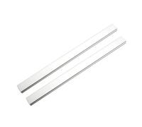 Lot de 2 glissières en T en alliage d'aluminium pour scies de table et établis de travail du bois - Barre en T réglable de 100 à 450 mm, argenté (300 mm)