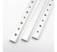 Lot de 2 glissières en T en alliage d'aluminium pour scies de table, scies à onglets et établis de travail du bois - Barre à onglet réglable en T de 100 à 450 mm, barre à onglet réglable de 19 mm (100