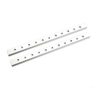 Lot de 2 glissières en T en alliage d'aluminium pour tables de travail du bois, scies de table et scies à onglets pour divers projets de bricolage (300 mm)