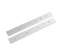 Lot de 2 glissières en T en aluminium de rechange pour gabarit de scie de table, arrêt d'établi et guide de coulisses en T, aide à la coupe du bois (200 mm)