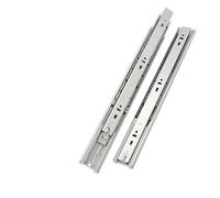 Lot de 2 glissières tiroir à trois sections en acier inoxydable, amortisseur d'amortissement, glissière silencieuse, roulement domicile, inférieure du clavier(350(14inches))