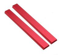 Lot de 2 glissières TTrack en alliage d'aluminium pour tables de travail du bois, scies à onglets et perceuses de table (200 mm)