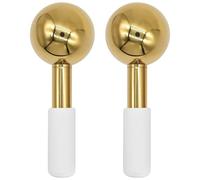 Lot de 2 globes à glace en acier inoxydable pour lifting du visage, raffermissement et soins de la peau