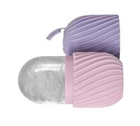 Lot de 2 globes à glace pour le visage pour le soin du visage et le raffinage des pores fabriqués à partir de silicone souple et sûr