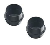 [Lot de 2] Gobelet verre bouchon doseur 100ml Thermomix TM31 TM21 - gris anthracite