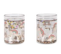 Lot de 2 gobelets à paillettes Arc-en-ciel