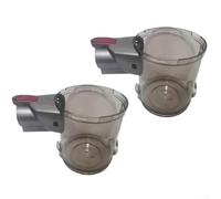 Lot de 2 gobelets à poussière de rechange pour aspirateurs à main H.Koenig UP600 UP810, réservoir lavable avec mécanisme de vidange facile, collecteur de déchets pour aspiration