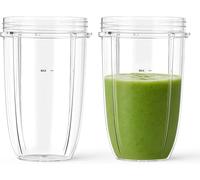 Lot de 2 gobelets de rechange de 700 ml pour mixeur, gobelets mélangeurs, accessoires de rechange compatibles avec le mixeur électrique NutriBullet 600 W/900 W, gobelet à smoothie, accessoires pour