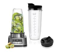 Lot de 2 Gobelets de Rechange pour Ninja Mixeur, 710ml+950ml Cup Gobelets de Rechange avec Couvercles pour Mixeur Ninja, Blender Accessories pour Ninja BL450, BL456, BL480, BL490, BL640, BL680, BL2012