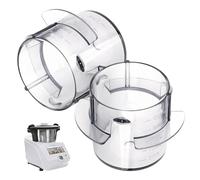 Lot de 2 Gobelets Doseurs Compatibles pour Monsieur Cuisine Connect/Plus, Verre Doseur Plastique Mini Gobelet Doseur avec Graduation