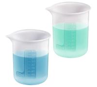 Lot de 2 gobelets doseurs en silicone de 150 ml, doseur de lessive réutilisable, boule doseuse de détergent liquide, gobelet mélangeur antiadhésif avec graduation pour la cuisine, l'artisanat et le