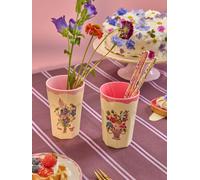 Lot de 2 gobelets NATHALIE LÉTÉ enfant 400 ml rice coffret cadeau rose TU