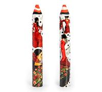 Lot de 2 Gommes Extra Larges au Format Crayon avec des Motifs très Colorés et Originaux (Flamenca)