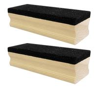 Lot de 2 gommes pour tableau noir avec manche en bois, gomme de nettoyage en feutre épais, grande gomme pour tableau blanc, silencieuse, sans poussière, fournitures scolaires
