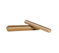 Lot de 2 goujons filetés en laiton massif, tiges entièrement filetées M4/M5, longueurs: 40/50/55/60/65-200mm(M5 x 100MM)