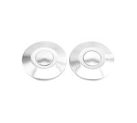 Lot de 2 goupilles à fermeture rapide, bouton pression, broche universelle pour capot de voiture, serrure de capot, clip de pare-chocs, alliage d'aluminium noir/rouge/bleu/argent (argent, 32 mm)
