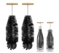 Lot de 2 goupilles compatibles avec les bouteilles en verre et les bouteilles en plastique Sodastream - 32 cm - Brosse de nettoyage pour carafe en verre, bouteilles de soda, biberons pour bébé