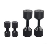 Lot de 2 goupilles de centrage à bride à 2 trous en acier inoxydable 304 CNC pour 1-1/8" et 1-5/8", alignement précis pour brides jusqu'à 76 mm, noir