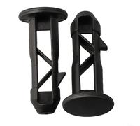 Lot de 2 goupilles de charnière en plastique noir pour couvercle de poubelle à roulettes 240 L, 67 mm x 31 mm, conçues pour un usage domestique et commercial