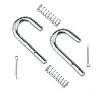 Lot de 2 goupilles de dégagement 747-1116 avec ressort de compression 932-0306A pour tondeuse à gazon tracteur en métal argenté