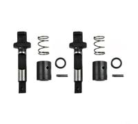 Lot de 2 goupilles de rechange pour marteau de démolition PH65A - Support de service avec manchon en caoutchouc - Pièces de réparation pour brise-béton