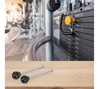 Lot de 2 goupilles de rechange robustes compatibles avec plusieurs machines de gym pour le réglage et l'entraînement de la pile de poids (Ø8 × 160 mm)