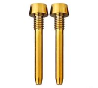 Lot de 2 goupilles de retenue pour plaquettes de frein de vélo, vis à disque d'huile, boulons d'étrier de frein à disque de vélo pour Magura MT2/4/5/6/8 (couleur dorée)