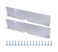 Lot de 2 gouttières en aluminium pour gouttière de vallée