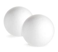 Lot de 2 grandes boules en mousse Juvale pour travaux manuels en polystyr ne massif de 7,5 pouces