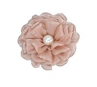 Lot de 2 grandes broches en forme de camélia pour femme et fille, idéales pour les mariages, les fêtes, les soirées dansantes, les accessoires vestimentaires ou les cadeaux de bijoux, 10cm, Polyester