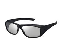 Lot de 2 grandes lunettes 3D en résine ultra légère pour cinéma, noir