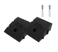 Lot de 2 grandes rampes de seuil légères et portables avec vis d'expansion, installation facile pour allées, trottoirs, voitures, scooters, 25 x 27 x 11 cm