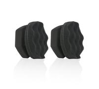 Lot de 2 grands applicateurs en coton ciré, brosse pour pneu de voiture, éponge de polissage composite, brosse à lustrer, applicateur, convient pour le polissage de voiture