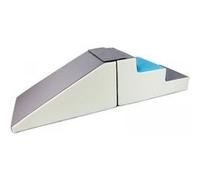 Lot De 2 Grands Blocs En Mousse Blanc, Bleu Clair, Gris