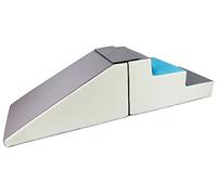 Lot De 2 Grands Blocs En Mousse Blanc, Bleu Clair, Gris