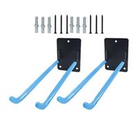 Lot de 2 grands crochets muraux utilitaires pour garage, abri de jardin, atelier, rangement en fer robuste pour charges lourdes, cintres muraux de rangement de garage