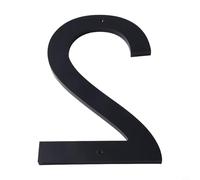 Lot de 2 grands numéros de maison flottants modernes de 20,3 cm pour portail de garage, en plastique ABS pour une utilisation en extérieur