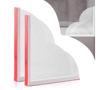 Lot de 2 Grands protecteurs Anti-éclaboussures pour Douche à l'italienne, Accessoires de Douche imperméables pour Garder l'eau dans la Douche de 23 x 23 cm