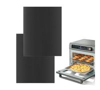 Lot de 2 grands revêtements de protection pour fond de four - 33 x 40 cm - Antiadhésif - Réutilisables - Pour cuisine, restaurant, boulangerie et barbecue