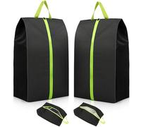 Lot de 2 grands sacs à crampons de football, organisateur de chaussures de piste léger absorbant les odeurs pour voyage, salle de sport et sport | Rangement anti-odeurs avec tissu de charbon actif