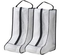 Lot de 2 grands sacs de rangement pour bottes, imperméables et translucides avec poignée, portables pour la chasse, la randonnée, les jours de pluie