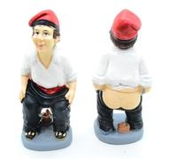 Lot de 2 grands xxl. Figurine de crèche cachée de 15 cm. Retrouvez la figurine de Noël. L'homme qui fait . statuette chiant. Ensemble scène de nativité, figurines, Jésus. 3 rois.