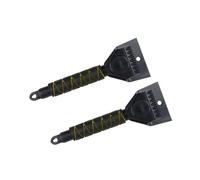 Lot de 2 Grattoir à Glace 2-en-1 Jaune DUNLOP 28cm - Poignée Ergonomique Antidérapante, Déneigement Vitres & Pare-Brise Auto