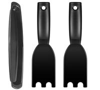 Lot de 2 grattoirs de barbecue de 38,1 cm, pour barbecues d'intérieur George Foreman et autres barbecues intérieurs, résistant à la chaleur et facile à nettoyer, accessoire de barbecue extérieur