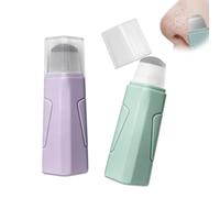 Lot de 2 grattoirs de pores, outil de retrait de points noirs, grattoir en acier inoxydable, maître de nettoyage en profondeur pour le visage et le nez, grattoir pour la peau du visage, grattoir de
