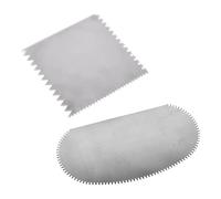 Lot de 2 grattoirs de poterie en acier inoxydable pour sculpture d'argile en forme de dent