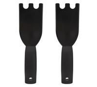 Lot de 2 grattoirs pour barbecue George Foreman, en nylon intérieur avec rainures résistantes à la chaleur, outil de nettoyage domestique à prise en main confortable, brosse de nettoyage antiadhésive
