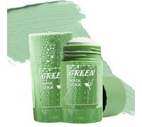 Lot de 2 Green Tea Mask Stick Point Noir - Masque Argile Verte Visage & Nez - Stick Nettoyant Purifiant Anti Points Noirs - Masque Thé Vert Hydratant pour Pores Dilatés & Excès de Sébum