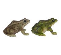 Lot de 2 Grenouilles Déco résine